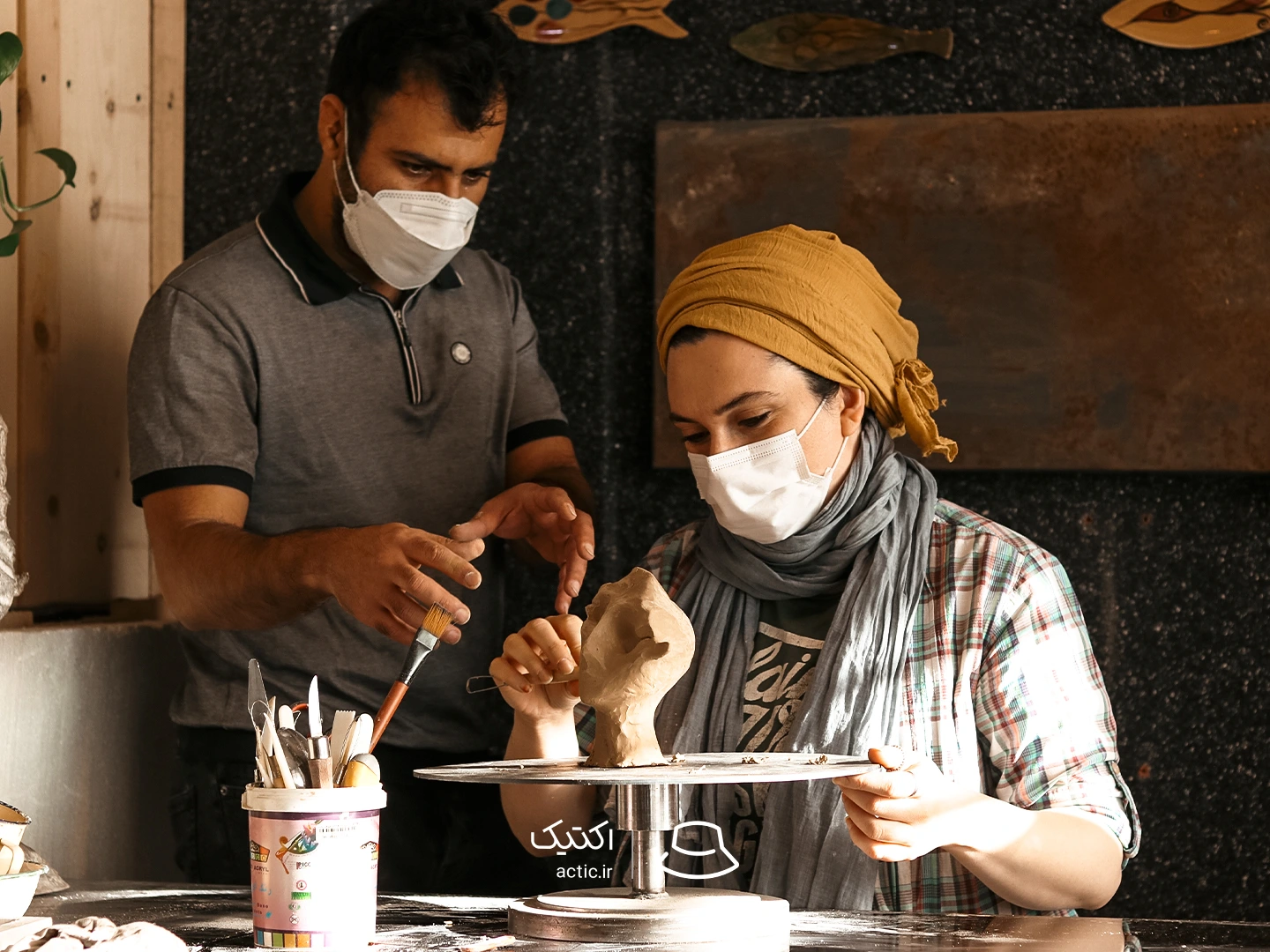 مجسمه‌سازی، خلق با گل و خمیر-4